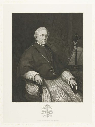 Portret van Petrus Mathias Snickers, bisschop van Haarlem