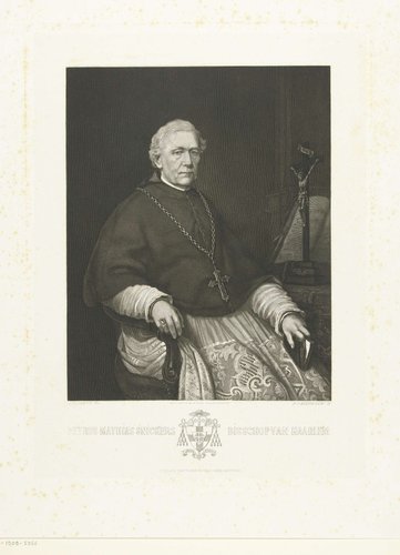 Portret van Petrus Mathias Snickers, bisschop van Haarlem
