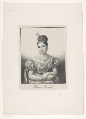 Portret van zangeres Fortunata Marinoni