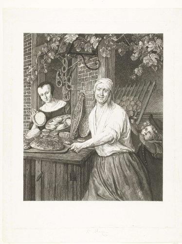 Bakkersechtpaar Arent Oostwaard en Catharina Keizerswaard by Joannes Bemme