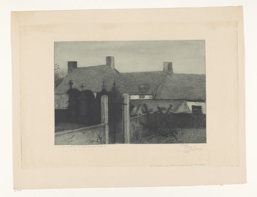 Coin du cimetiere de Castiau, près de Mons