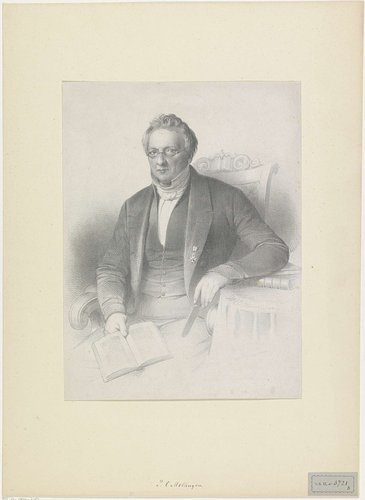 Portret van Philipp Christiaan Molhuysen