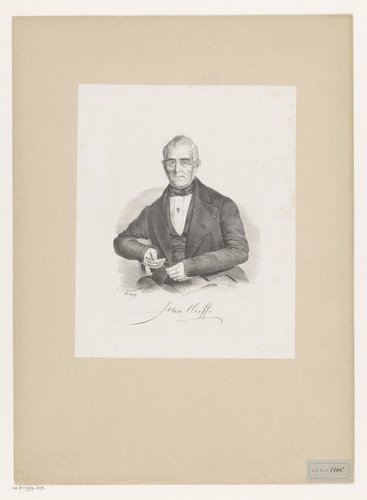 Portret van wiskundige J. van Cleeff by König
