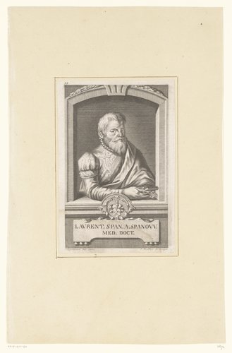 Portret van Laurentius Span a Spanow