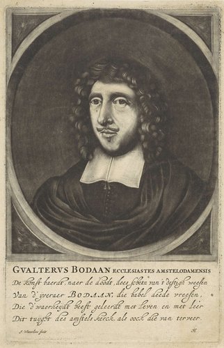 Portret van de predikant Gualterus Bodaan