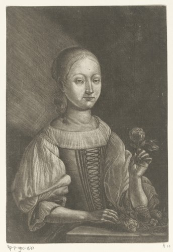 Meisje met een roos