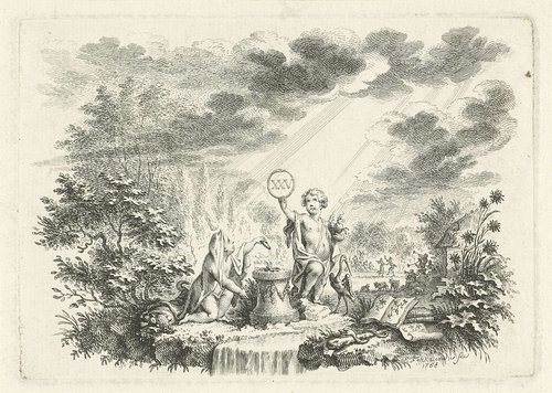 Allegorie op het vijfentwintig jarig huwelijk