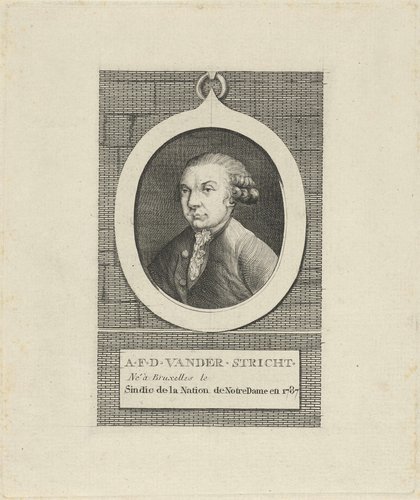 Portret van A.F.D. van der Stricht