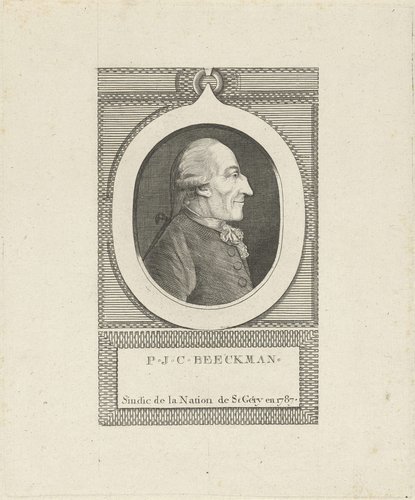 Portret van P.J.C. Beeckman
