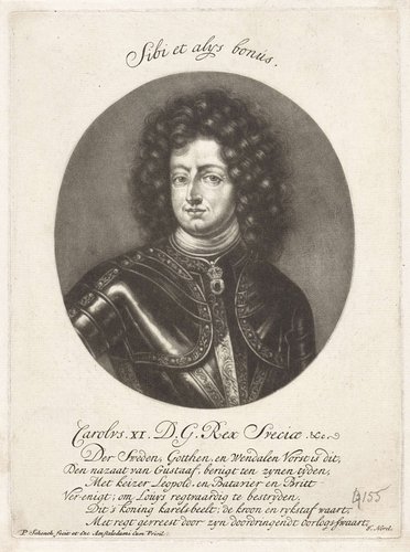 Portret van Karel XI by Pieter Schenk (I)