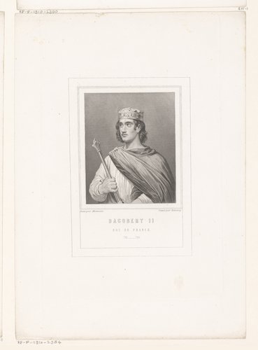 Portret van Dagobert III, koning der Franken