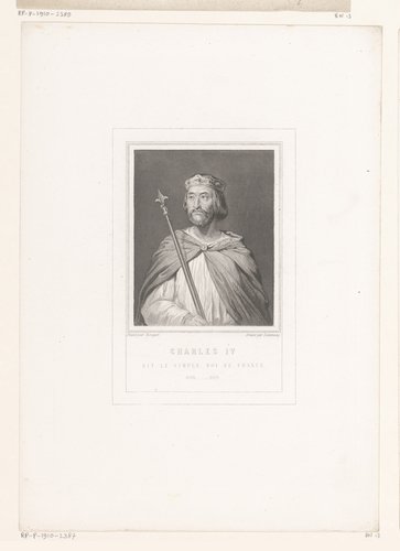 Portret van Hugo Capet, koning van Frankrijk