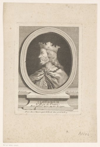 Portret van Chlotharius II van Frankrijk