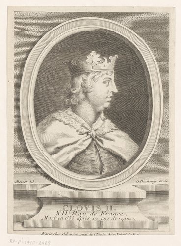 Portret van Clovis II van Frankrijk