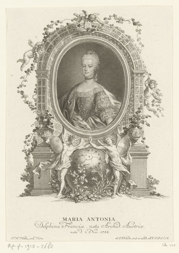 Portret van Marie-Antoinette van Oostenrijk