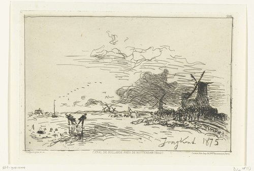 Winterlandschap nabij Rotterdam