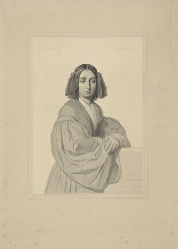 Portret van de schrijfster Georg Sand