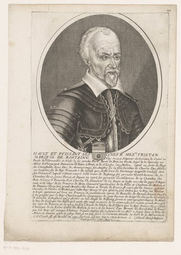 Portret van Tristan de Rostaing