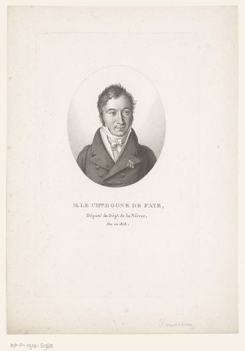 Portret van Pierre-François-Jean Bogne de Faye by Ambroise Tardieu
