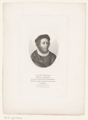 Portret van Guy de Chauliac by Ambroise Tardieu
