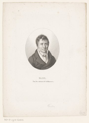 Portret van Antoine Jay by Ambroise Tardieu