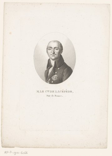 Portret van Bernard Germain de Lacépède by Ambroise Tardieu