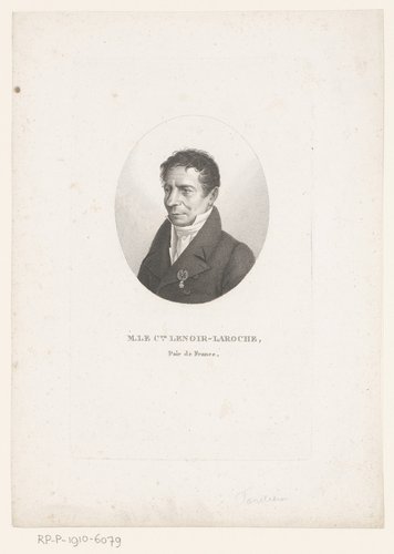 Portret van Jean-Jacques Lenoir-Laroche by Ambroise Tardieu