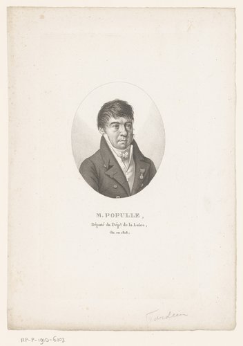 Portret van François Populle by Ambroise Tardieu
