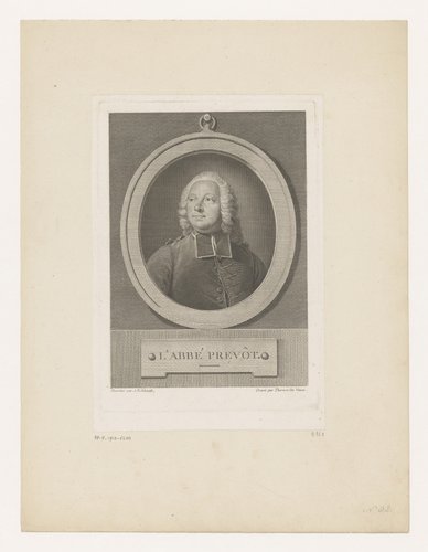 Portret van Antoine François Prévost by Thérèse Devaux