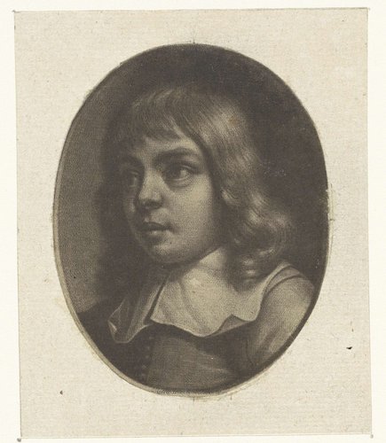 Buste van een jongen in een ovaal by Wallerant Vaillant