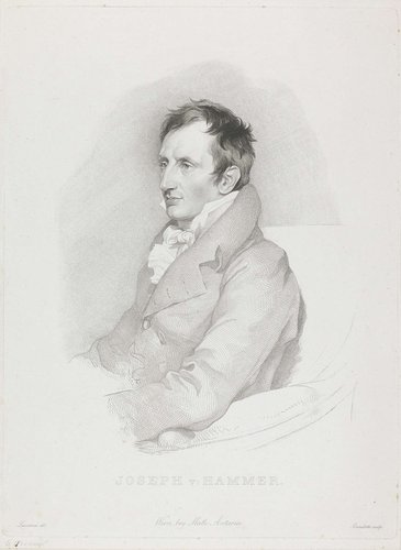 Portret van oriëntalist Joseph von Hammer-Purgstall