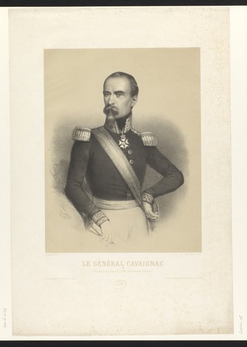 Portret van generaal Eugène Cavaignac