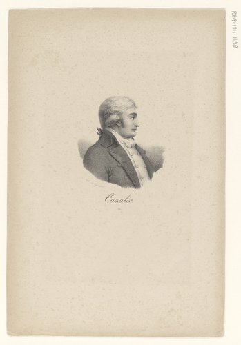 Portret van Jacques Antoine Marie de Cazalès by anonymous; veuve Delpech (Naudet)