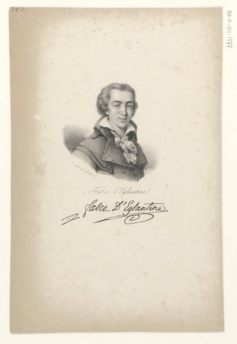 Portret van Fabre d'Églantine by anonymous; veuve Delpech (Naudet)