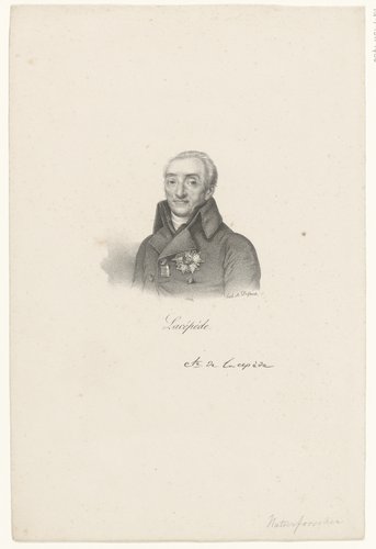Portret van Bernard-Germain de Lacépède by anonymous; veuve Delpech (Naudet)