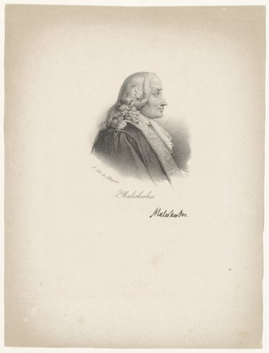 Portret van Chrétien-Guillaume de Lamoignon de Malesherbes by anonymous; veuve Delpech (Naudet)