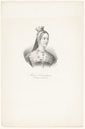 Portret van Maria Tudor by anonymous; veuve Delpech (Naudet)