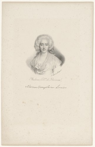 Portret van Portret van Maria Josephine van Savoye by anonymous; veuve Delpech (Naudet)