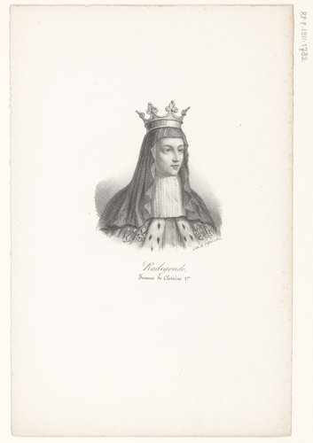 Radegonde, femme de Clotaire 1er by anonymous; veuve Delpech (Naudet)