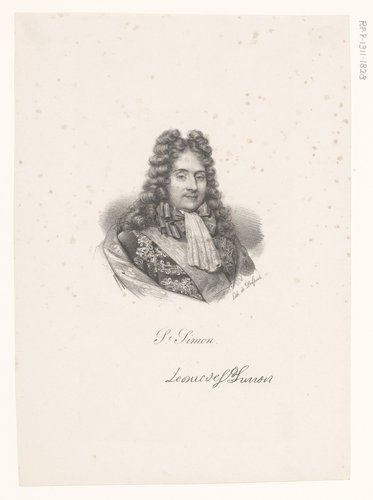 Portret van Louis de Rouvroy de Saint-Simon by anonymous; veuve Delpech (Naudet)