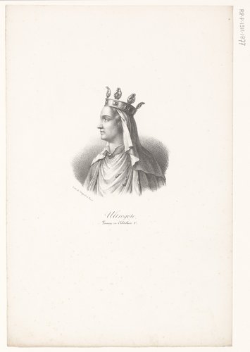 Ultrogote, femme de Childebert 1er by anonymous; veuve Delpech (Naudet)