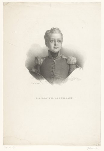 Portret van Henri d'Artois op vijfjarige leeftijd by Henri Grévedon