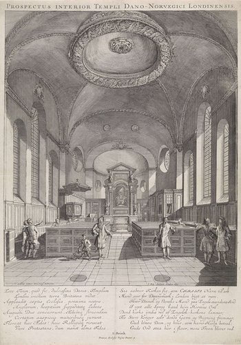 Prospectus Interior Templi Dano-Norvegici Londinensis