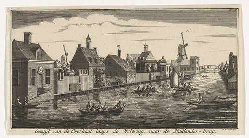 Gezicht op de wetering richting de Stadlanderbrug
