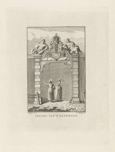 Ingang van 't gasthuis