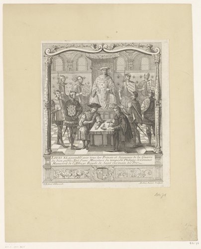 Louis XI, assemblé avec tous les princes et seigneurs de la guerre du bien public (...)