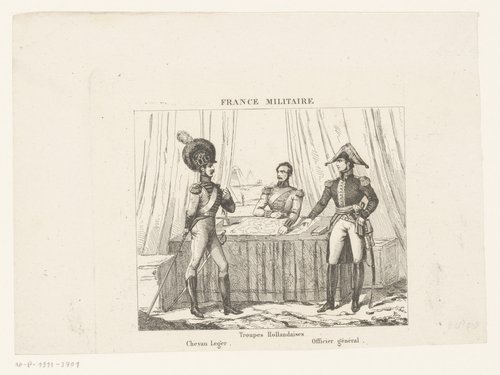 Drie Franse militairen