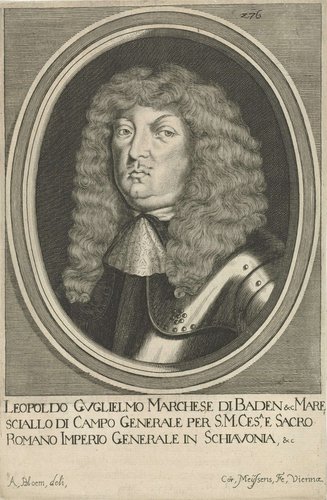 Portret van Leopold Wilhelm markgraaf van Baden