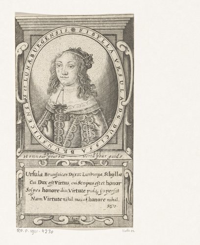 Portret van Sibylla Ursula von Braunschweig-Wolfenbüttel