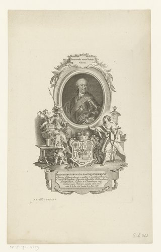 Portret van Johann Friedrich von Schwarzburg-Rudolstadt